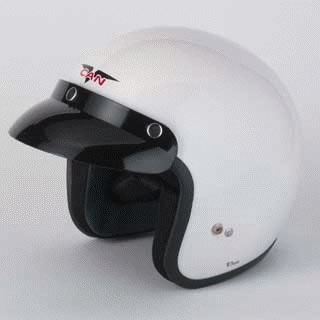Open Face 3/4 Helmet White Item 2643